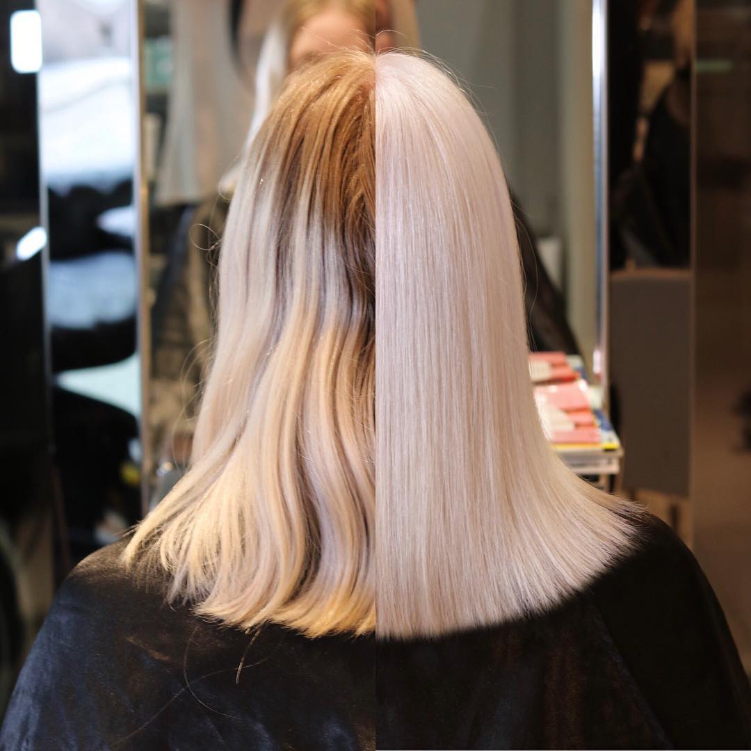 WellaPro's tweet photo. That flawlessly even ice blonde shade 😍😍😍 A beautiful color result by Harri Åkerberg using new #KolestonPerfect 🙌 #AskForWella #PureBalanceChallenge

FORMULA: Pre-lighten with #Blondor, tone with 10/86 + 9/7 + 55/66 🎨 https://t.co/kCrZtSWge1