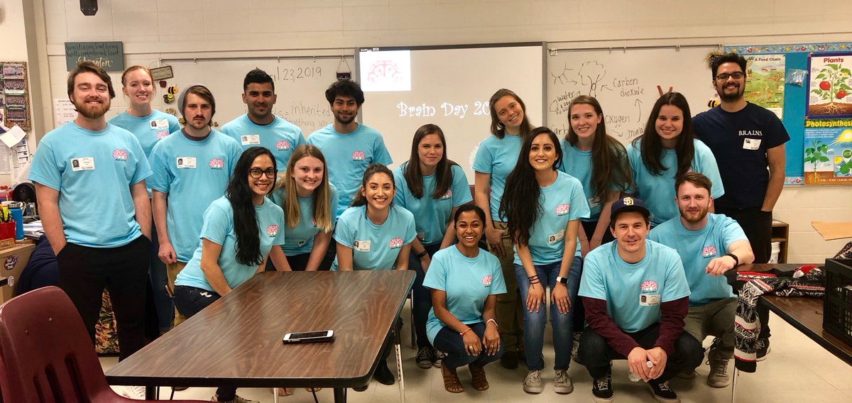 Fun day out for our neuroscience grad and UG students who taught 5th grade kids in a local school about Neuroscience in our yearly "BRAIN-DAY" outreach event. We're hopeful this event inspired a new generation of future Neuroscientists!!🧠🧠🧠