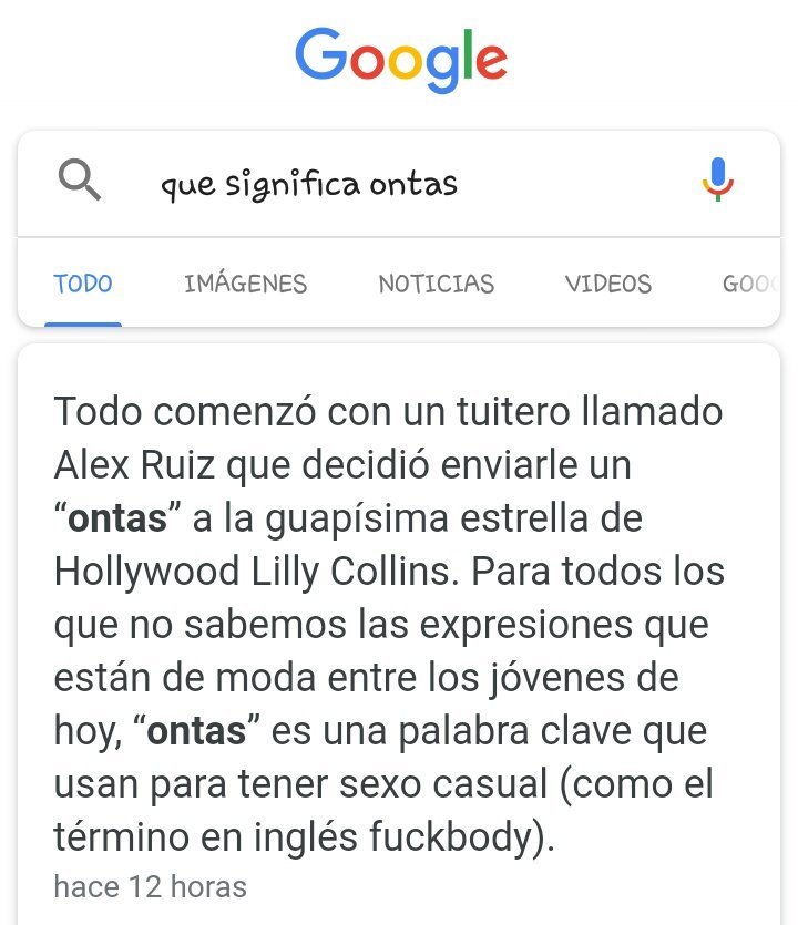 ValenDist's tweet photo. Para los que no entienden el significado de "Ontas" https://t.co/gv7jLv0QzK