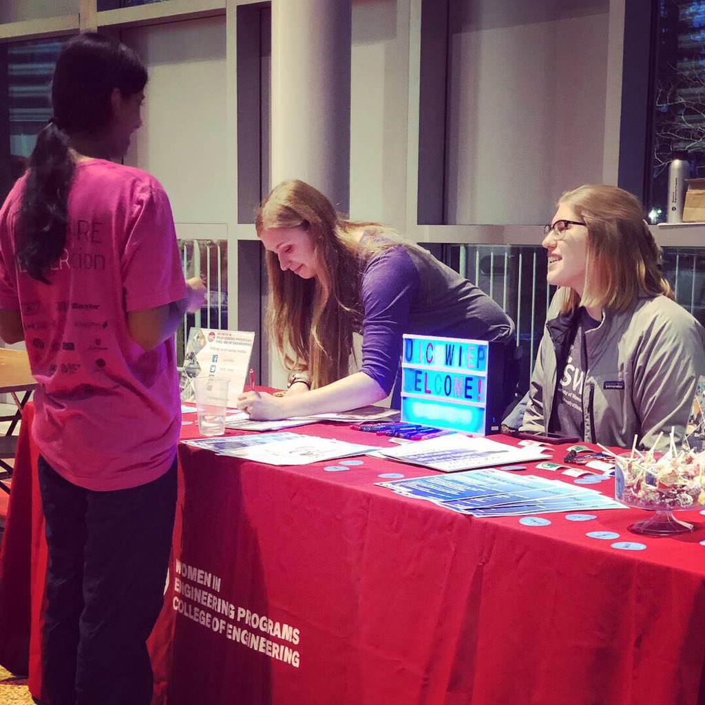 We had so much fun at <a href="/exeng2019/">Explore Engineering</a> , thank you for having us! This was another great opportunity to promote <a href="/uic_wiep/">UIC WIEP</a> events and programs 👍🏻And thanks to SWE UIC for joining us!