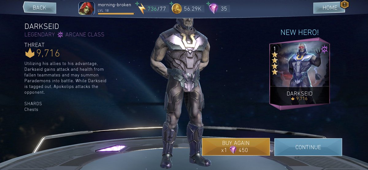 brice_ward's tweet photo. @GothamCityDemon @Injustice2Go Got him on my second try https://t.co/4KEvHQlSve