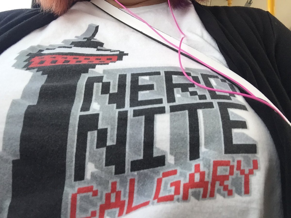 ldfahey's tweet photo. Flying my nerd flag loud &amp; proud! Can’t wIt for the presentations ⁦@NerdNiteCalgary⁩ tonight! https://t.co/vrrxsqRCtS