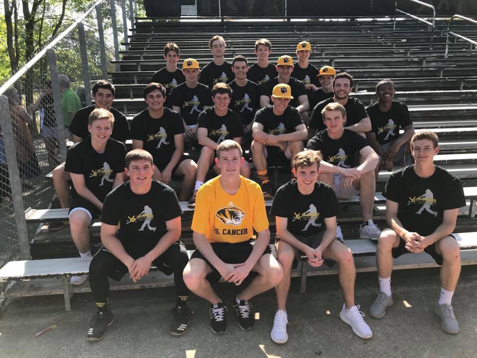 ColinLiebe's tweet photo. Our Vs. Cancer game is in just over a week against East! Please come out on April 26 to support not only the CHHS baseball program but the fight against cancer! WEAR GOLD! 🎗#VsCancer https://t.co/YFaXJfeiNj
