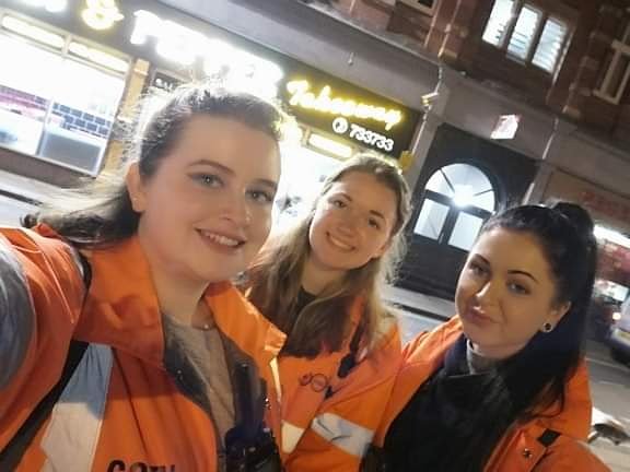 YUSU_NightSafe's tweet photo. It's Thursday! Time for Fibbers ๐ Tonight's team are Elizabeth, Beth, and Martha. Say hi if you see them and they can be reached via the door staff if you need them! #StayNightSafe ๐ฆ https://t.co/cvBBnZ3TYr