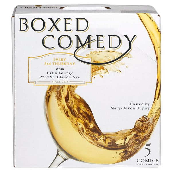 duncanpace4ever's tweet photo. TONIGHT free @HiHoNola
The return of @merrydevo’s #BoxedComedy
Every Third Thursday of the month ~ an intoxicating bunch of stand ups
No cover but bring cash to tip the comedians. Drink specials. Food by @fryandpie
Doors at 8 /show8:30 https://t.co/9FJUqBvTIG