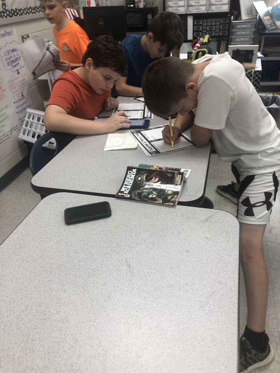 Rose5th's tweet photo. QR codes were a huge hit in our center rotations today over the developments during the Industrial Revolution. #BESBears https://t.co/wdsBxzddeZ
