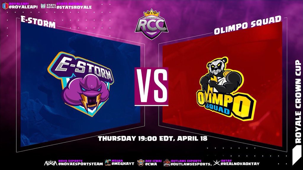 #CR | Hoy disputamos la 6ta jornada de la <a href="/RoyaleCrownCup/">Royale Crown Cup</a> ante un gran rival como lo es <a href="/ESTORM_GG/">ESTORM ⚡</a> donde nuestros dioses dejarán su 101% en la arena para poder hacerse de la victoria y asegurar la clasificación 😱.

🗣| twitch.tv/bbxh
⌚️| 18:00 🇵🇪

#WeAreHere ⚡️#GoOS 🐼