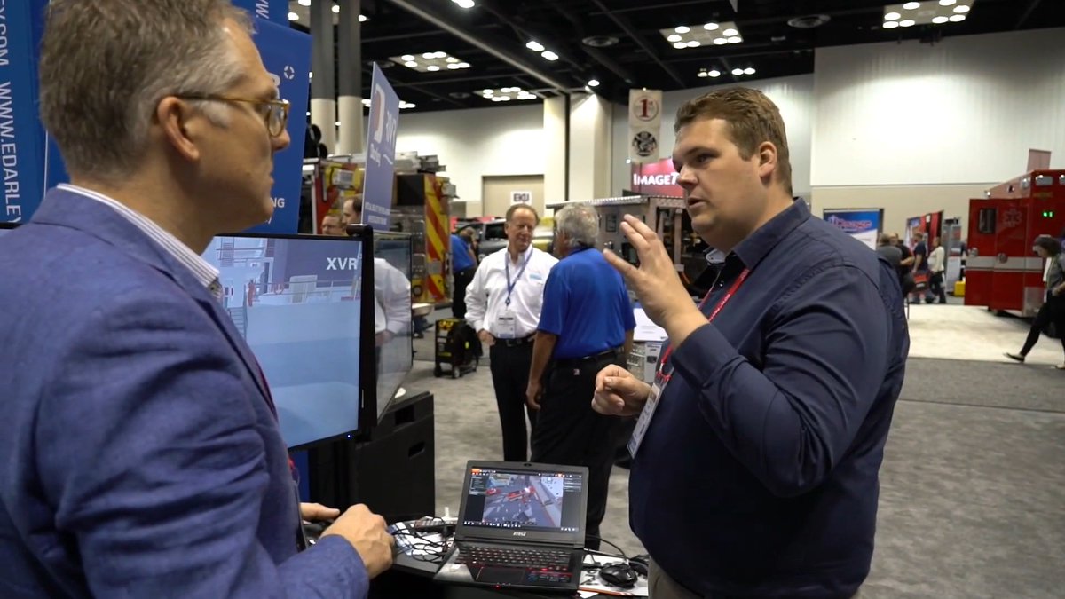 martijnboosman's tweet photo. CrisisSim's April Newsletter features videos about the leading VR solutions XVR, RiVR and FLAIM shown at the FDIC and IAAIITC conferences in the United States.  - https://t.co/sz9EQPrb94 @xvrsimulation @rivr_uk @FLAIM_Systems @wsdarley https://t.co/3Rp2Ee5yLh