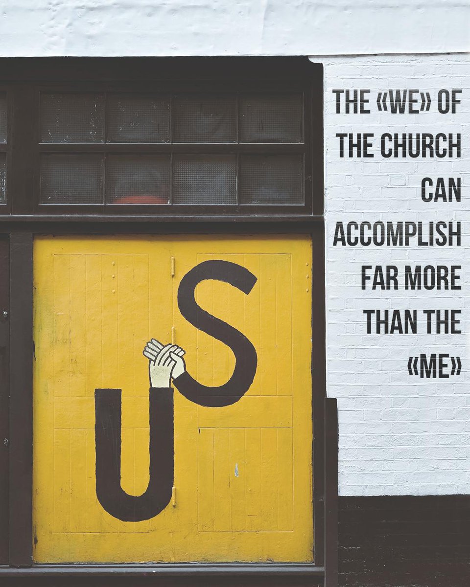 calvaryonline's tweet photo. Some final thoughts from last weekend...Are you in? #IMagINeCC
"The 'we' of the church can accomplish far more than the 'me'." https://t.co/9BGKNn7V57