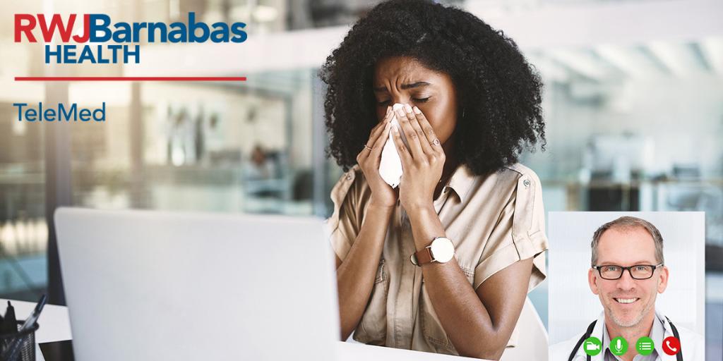 CBMCNJ's tweet photo. Is that sneeze a cold or allergies? #RWJBHTelemed, a web & app based urgent care service, has board-certified physicians standing by via phone, tablet, computer, 24/7 to keep you healthy this #spring.
Learn more ➡️ https://t.co/ZPIn553cTr
#LetsBeHealthyTogether https://t.co/EQBJizSQGO