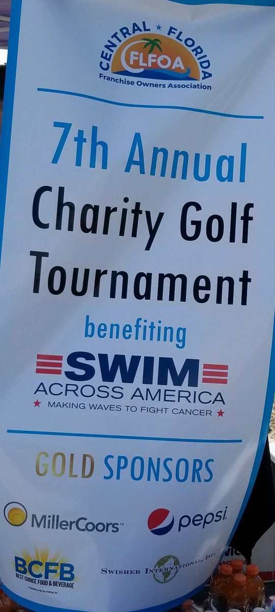 bcfbfl's tweet photo. Proud to be 1 of 4 Gold Sponsors for the 7-Eleven Central Florida Franchise Owners Association 7th Annual Charity Golf Tournament. Great time with the Franchise Owners on the course &amp; dinner after &amp; for a great cause @SAAswim @mlinehc @DrinkVea @DrinkTorque @CFLFOA @AQUAhydrate https://t.co/xIr4jJJkHi