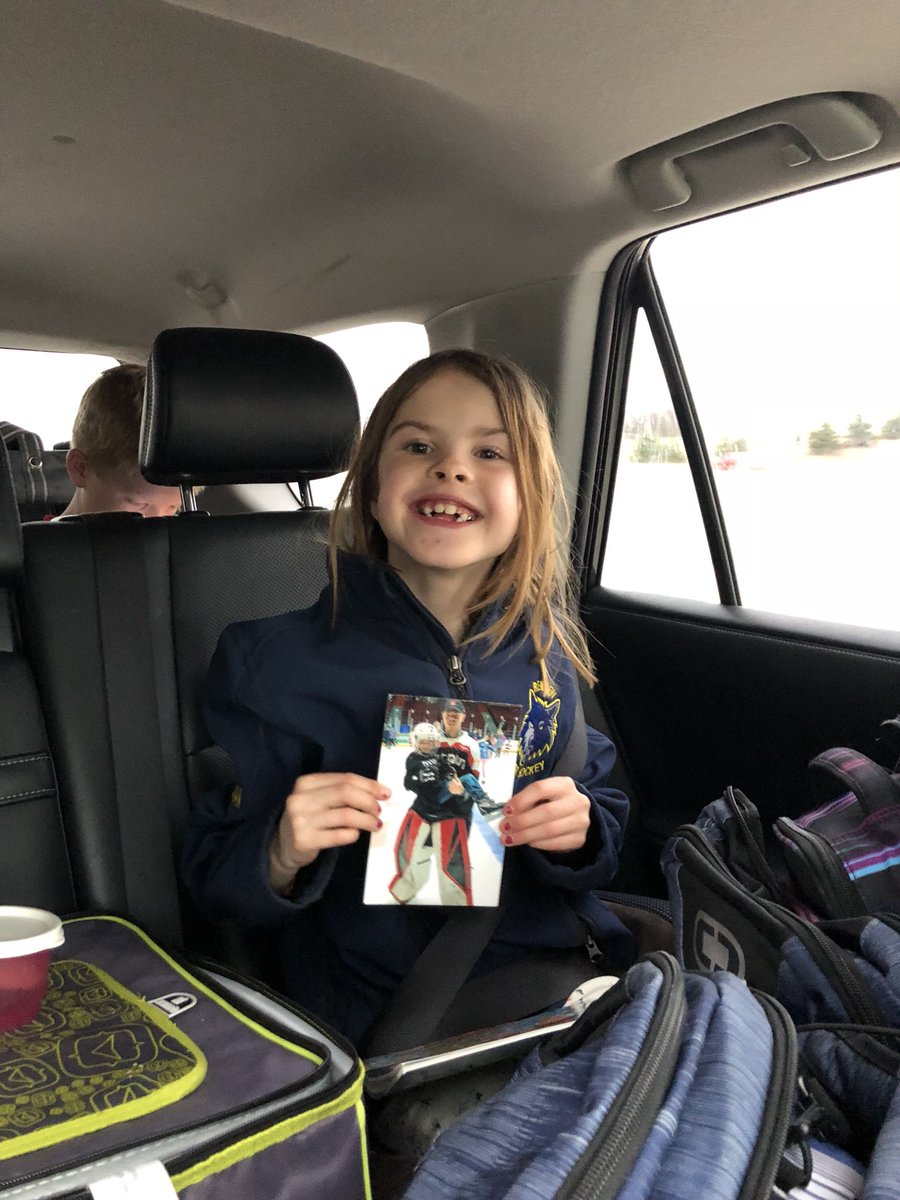 ScheunemanApril's tweet photo. @Ottawa67sHockey @ceddy_29GUNN Cheering on the 67’s on her way to her tournament, had to bring her fav player for good luck #go67’sgo #goaliessticktogether https://t.co/H8rsX33MkV