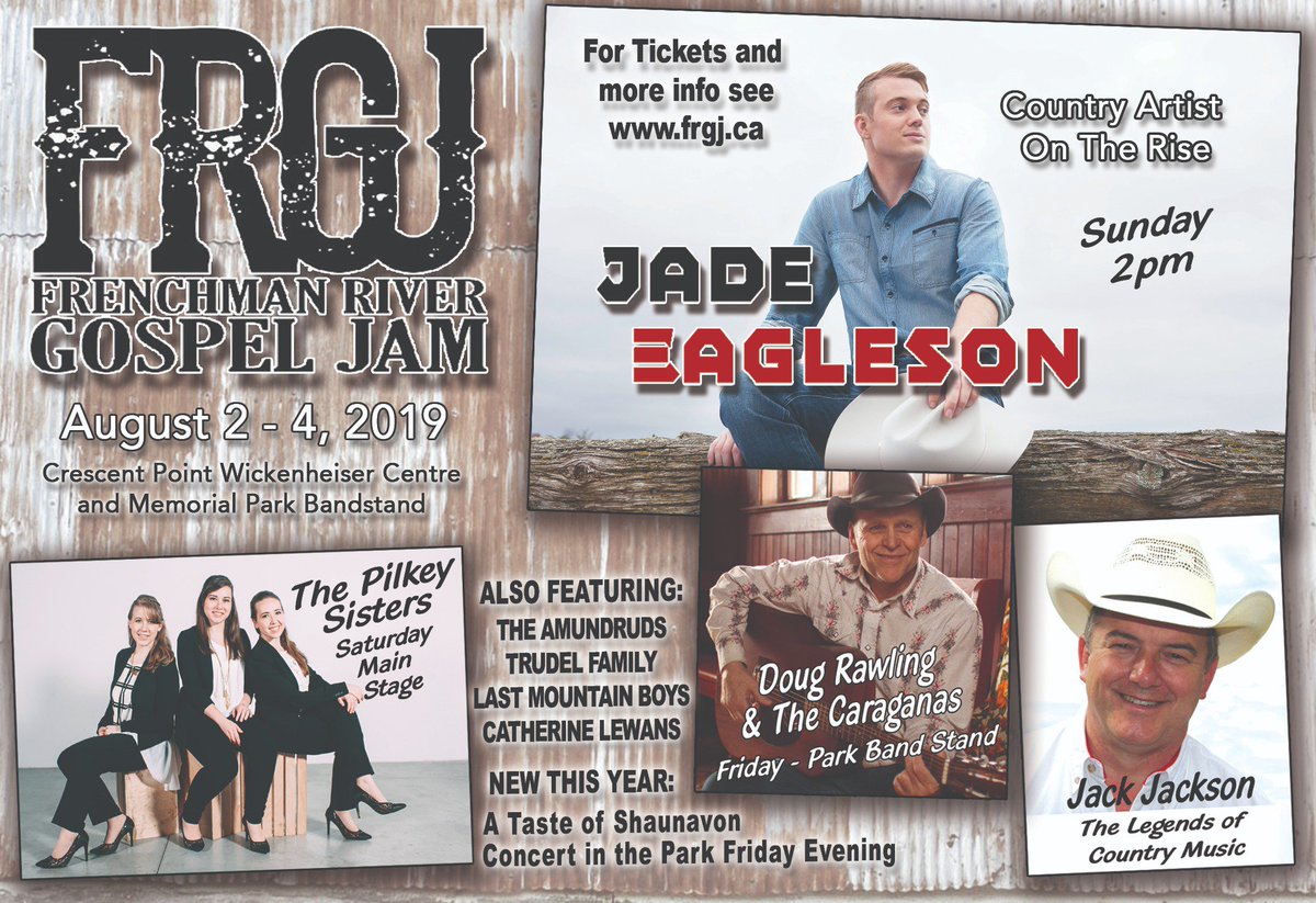 _FRGJ_'s tweet photo. SAVE THE DATE!! Aug 2-4, 2019 │ We couldn’t wait to share the good news… Frenchman River Gospel Jam 2019. Here’s your sneak peek !!! More news to come when our website goes live at the end of April. Help us spread the word and save the date for this year’s August long weekend https://t.co/pWBWDZAdmy