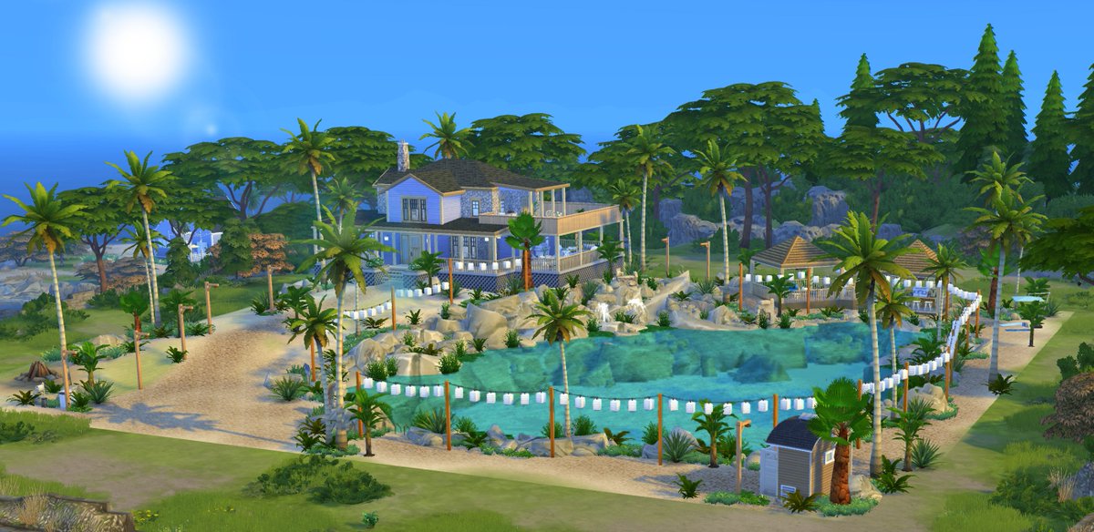 TristanSacrey's tweet photo. @lilsimsie here's the 300k, 64x64 lot shell challenge build i was talking about in the stream! This took years off my life, hope you like it! XD #simsiechallenge #simsieshellchallenge #looklilsimsie https://t.co/e8oUzCFc79