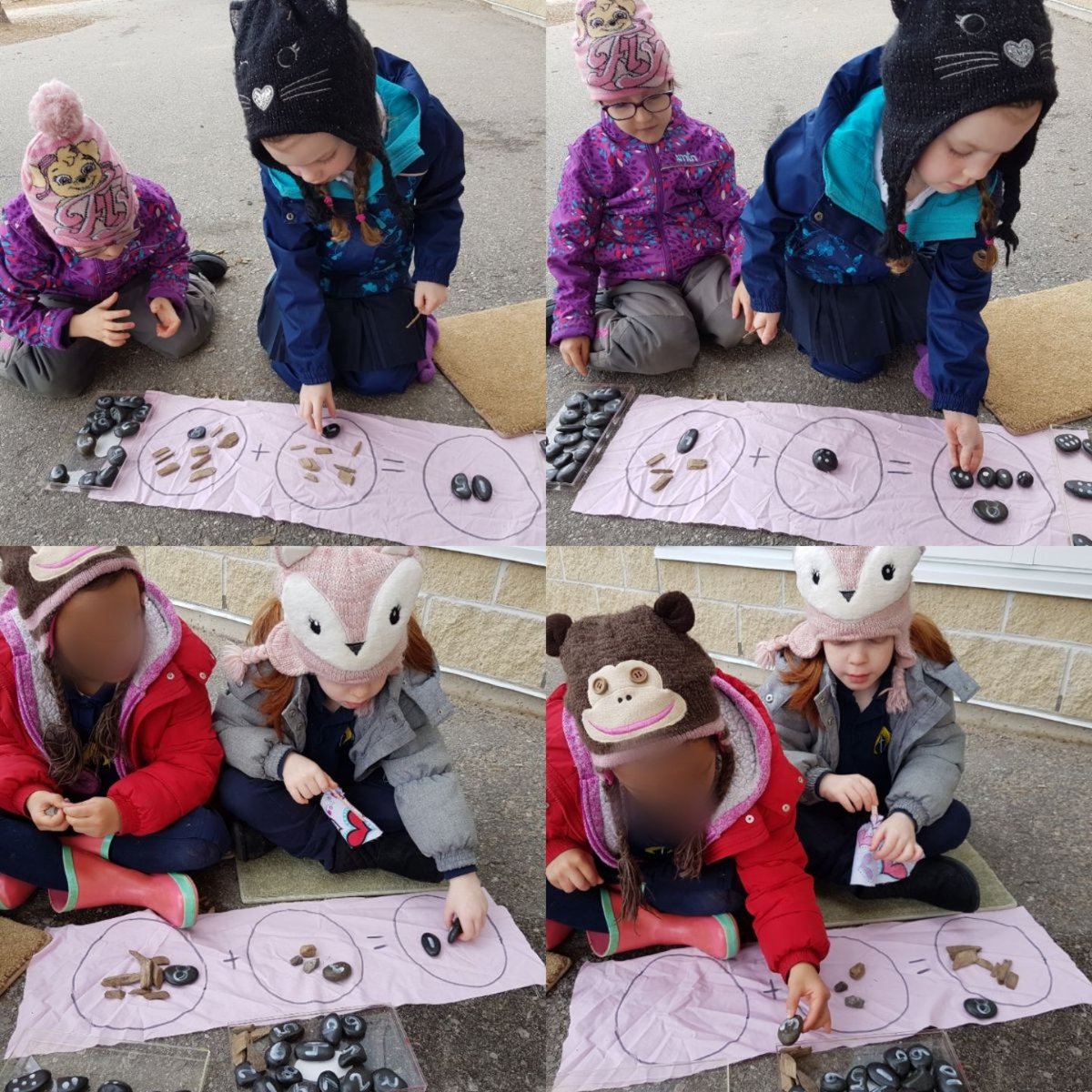 LCRoom104's tweet photo. #MessyMathChallenge @eye_you Engaged in #addition problems using early number concepts&amp;strategies #Numeracy #MovementIsMagnitude #Conservation #Cardinality #Abstraction #Subitize #StableOrder #OrderIrrelevance #OneToOne #PartPartWhole #HierarchicalInclusion #hcdsbk @lclightmilton https://t.co/XO2cXvKoHY