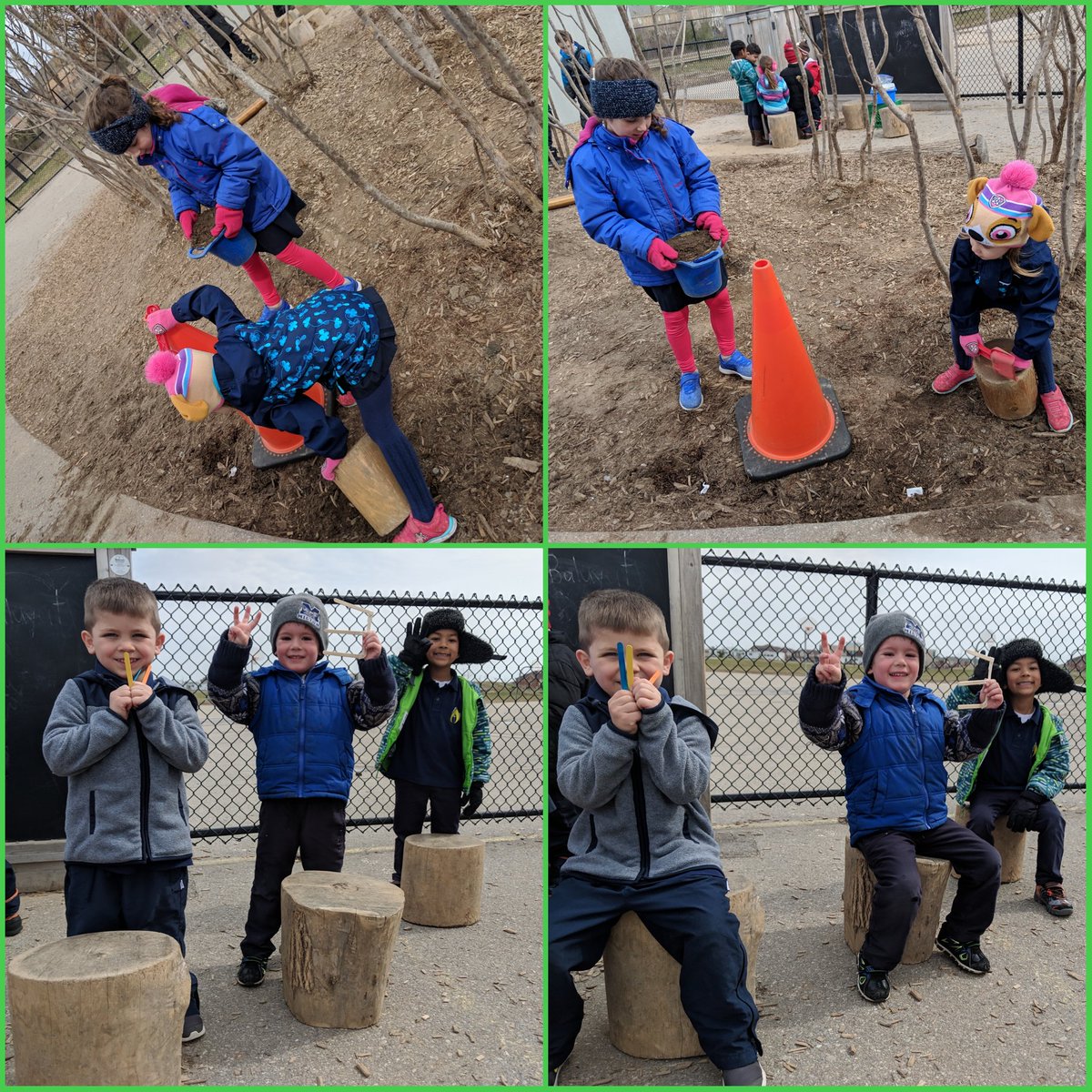 LCRoom104's tweet photo. #MessyMathChallenge #hcdsbk @eye_you Some students filled-up containers to bring mud back to where it belonged #Capacity Some students found items during #OutdoorLearning and represented 'how many' (i.e. using sticks for tally marks, their fingers and numbers they made) #Numeracy https://t.co/Qm7IoIVXT6