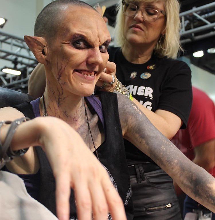 KMRtalent's tweet photo. KMR Sports &amp; Stunts client @VNixie gets into character at @MONSTERPALOOZA1 2019! #KMRTalent https://t.co/vXLmIxKC32