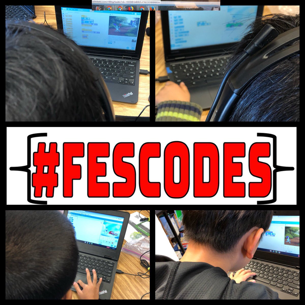 fel_ski's tweet photo. Telling stories with CS First #FESCODES #FredPride Thank you @scratch @DUSD4kids @EBCUE https://t.co/ejeS98Pboi