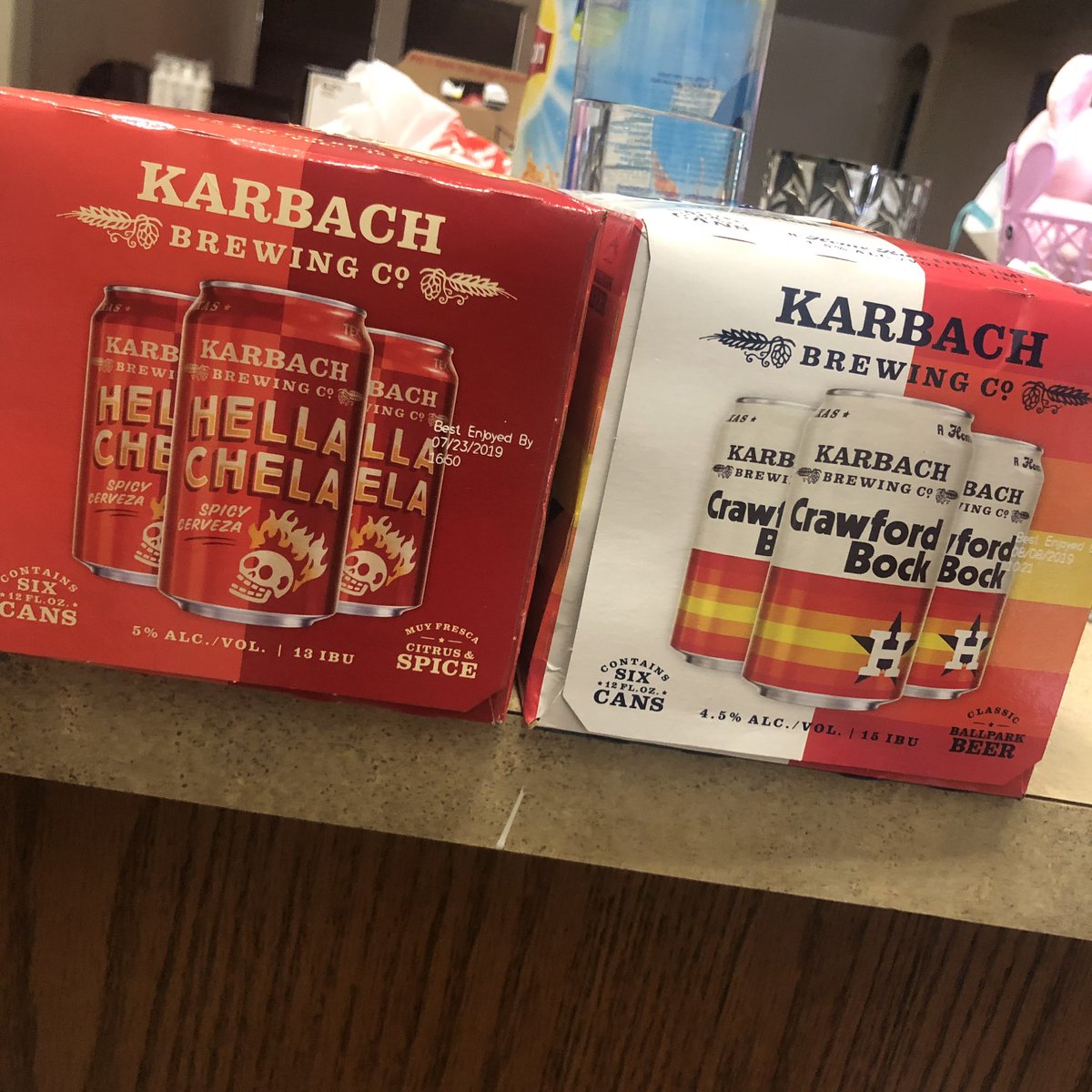 attorneymiranda's tweet photo. Great minds think alike lol! Steak night and my sister &amp; I both bought #Karbach 🤣🤣🤣 #HellaChella #CrawfordBock #HelloWeekend @_moose92 https://t.co/83OpOXpxw7