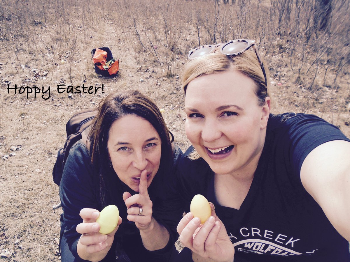 fcsfearless4s's tweet photo. Fractions in Fish Creek! Grade four teachers lead students on an egg hunt for math! Students had fun representing the fractions they found in eggs that were hidden throughout the park. Hoppy Easter Weekend! #fcsturns25 #fcsinspired https://t.co/z8CsI4LBBR