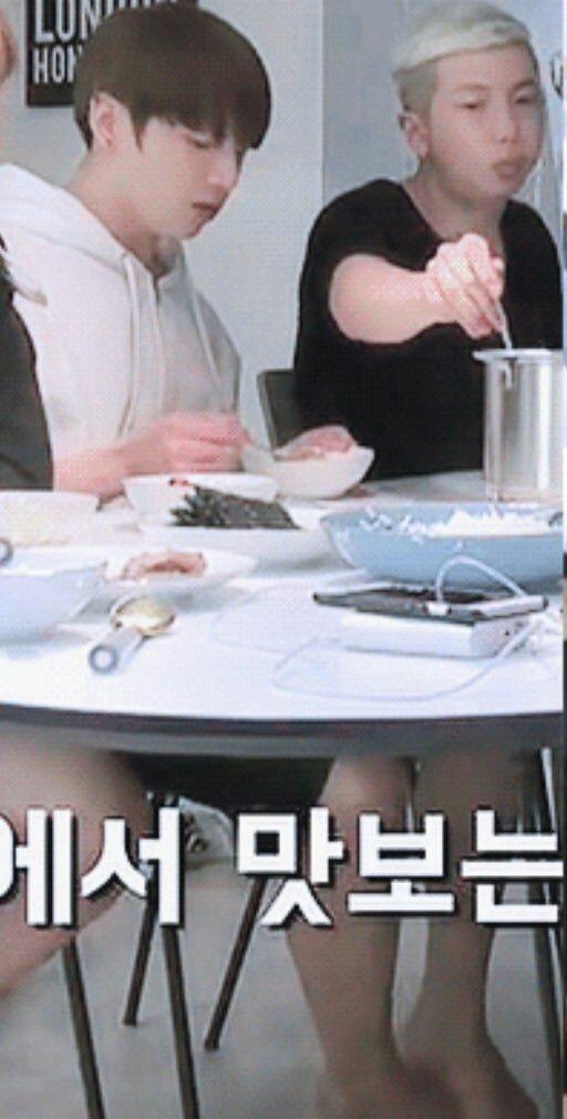 look at his feet when he's laughing :(