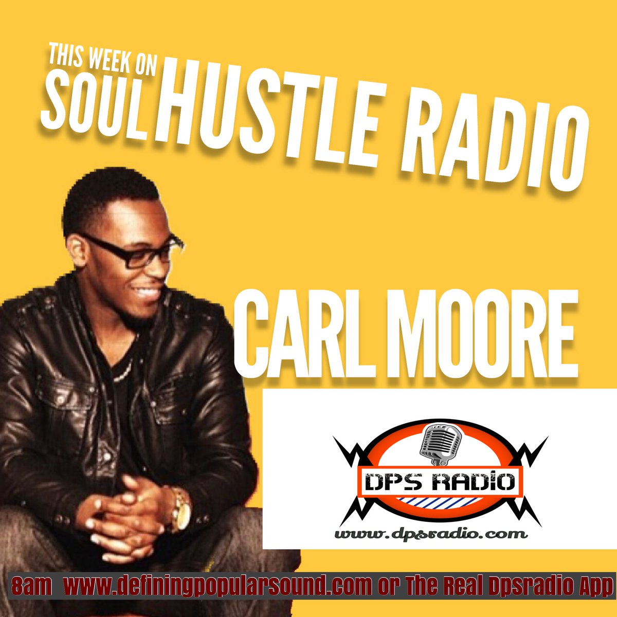 8am <a href="/CarlMooreMusic/">Carl Moore Music</a> joins <a href="/dJDEEPOISE/">Dj Dee-Poise</a> and <a href="/Jeffe_Blanswers/">Hef Chulo</a> for #soulhustleradio listen on #therealdpsradioapp