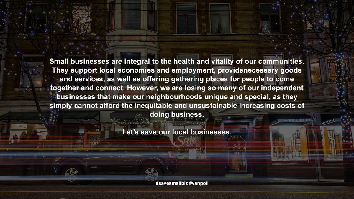 gastown's tweet image. DYK 98% of businesses in the @CityofVancouver are small businesses (&amp;lt;50 employees)? #savesmallbiz #vanpoli