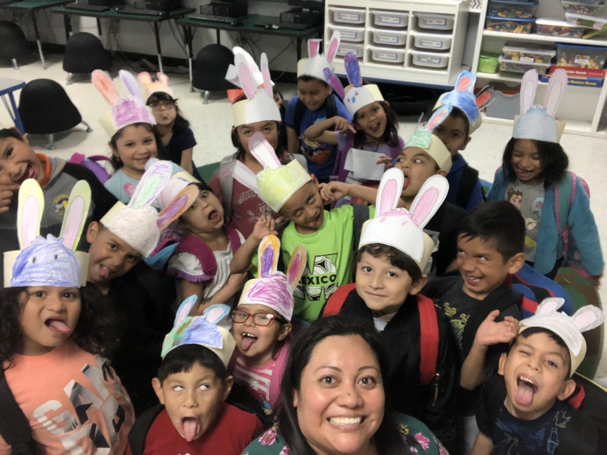 Had some silly rabbits 🐰 in my class today! #kinderlife <a href="/LamarElementary/">Lamar Elementary</a>