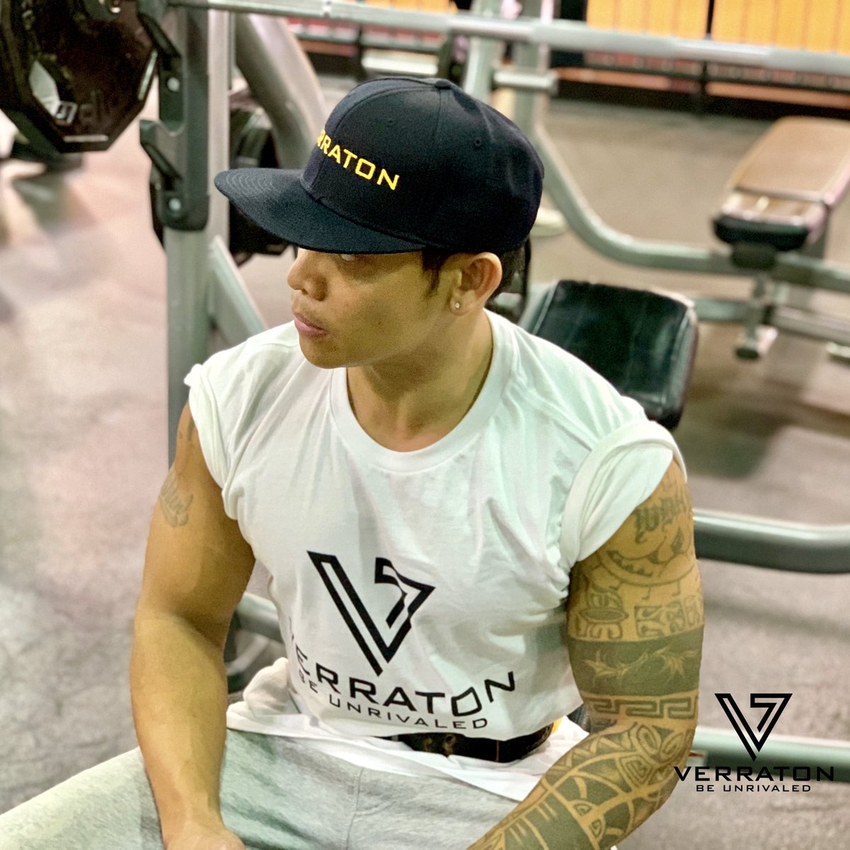 VerratonP's tweet image. #verraton ‘UNRIVALED’ tees🔥 Just one of many designs from from our spring tee collection. @alfred_lodi wearing the white color way in L. More colors available online verratonproject.com //BE^UNRIVALED