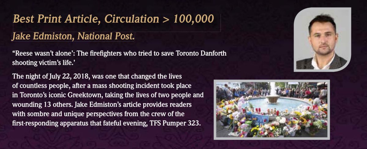 TPFFA's tweet photo. Congratulations @jakeedmiston. The $500 donation to @WoundWarriorCA will surely be appreciated. 👏
#Toronto #TPFFAgala19 https://t.co/7Ewx5aGNU0