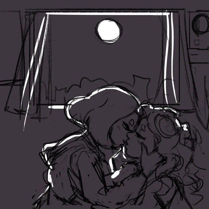 scrapped sketch for the spectrum splatoon zine 