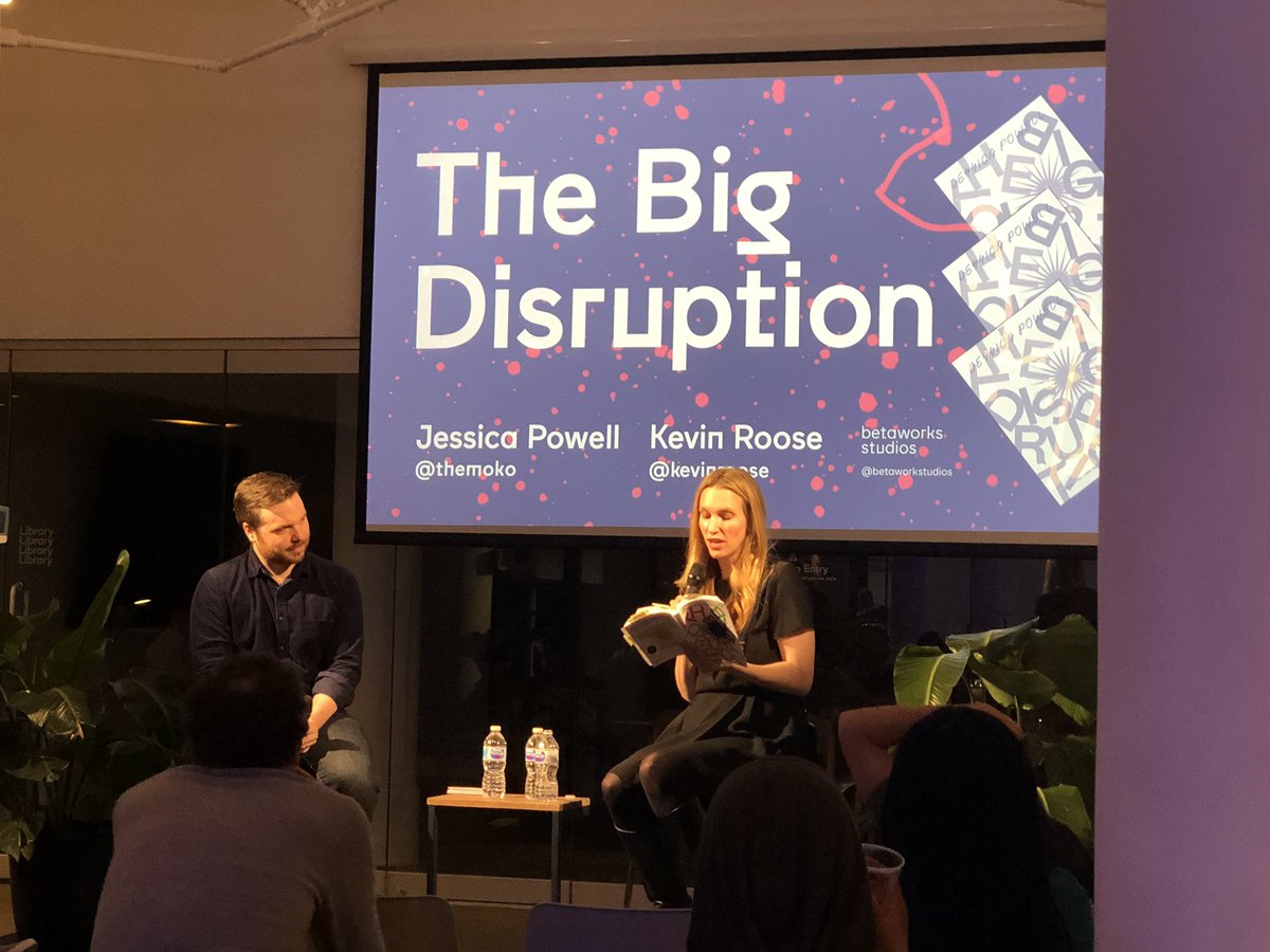 mfrommultiverse's tweet photo. so excited to hear the brilliant mind behind #thebigdisruption speak. 🤗 https://t.co/vyLYpTz7L0