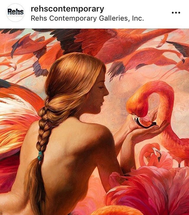 Upcoming show at @rehscontemporary of paintings by Julie Bell. May 4th - May 24th bit.ly/2XqJWtf