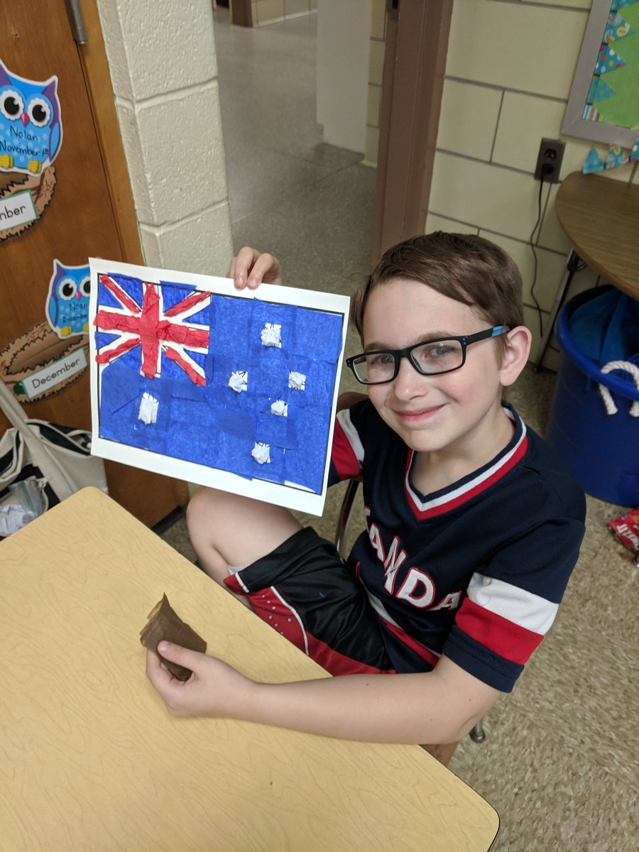 What a fun World Literature Day! Students read about the rescue of Jimmy the Koala and created their own textured Australian Flag. They were great!! <a href="/WarrenES_BCPS/">Warren Elementary</a>