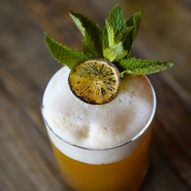 Blame it on the Weatherman - Plymouth gin, amaro, mint, egg white, bitters #cocktails #andover spirop.us/2GloVcw