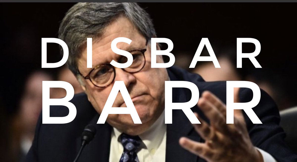 UnpresidentedAF's tweet photo. Disbar Barr 

#BarrCoverUp #TrumpCollluded #MuellerReport #ImpeachTrump 
#disbarbarr #DisBarr https://t.co/J1TmrlDjrq