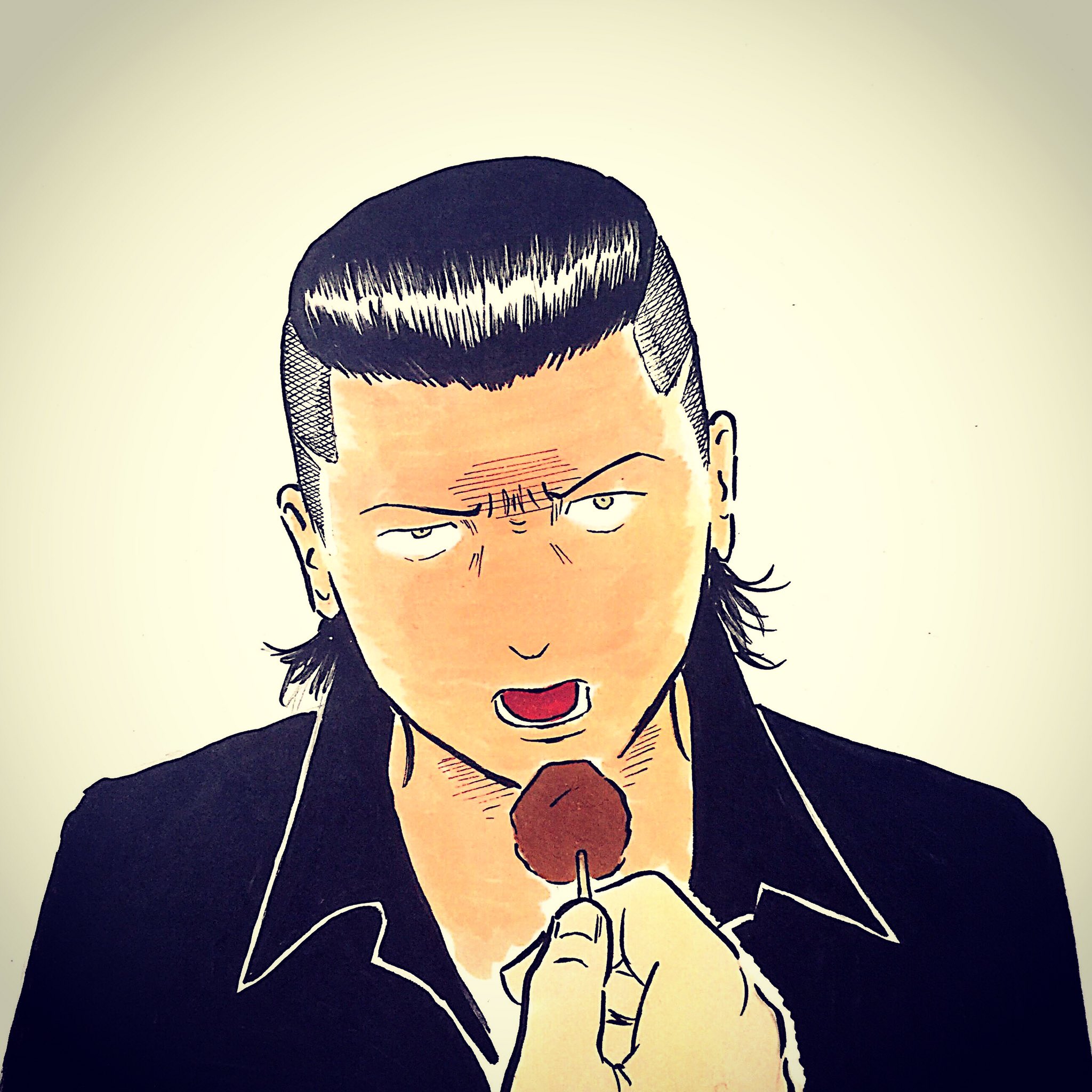 森本大百科 ハイ あ ん 絵 イラスト イラストレーター イラストレーション イラストグラム Illust Illustrator Illustration Picture 絵画 Art 漫画 Comic Drawing Illustgram Copic Copicmarkers コピック あーん ヤンキー