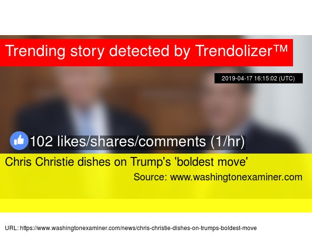 Christielizer's tweet photo. #ChrisChristie dishes on #Trump's 'boldest move' #President #NorthKorea #Governor #UnitedStates #NewJersey... https://t.co/zDcVA1RLcU https://t.co/028Ps0orBG
