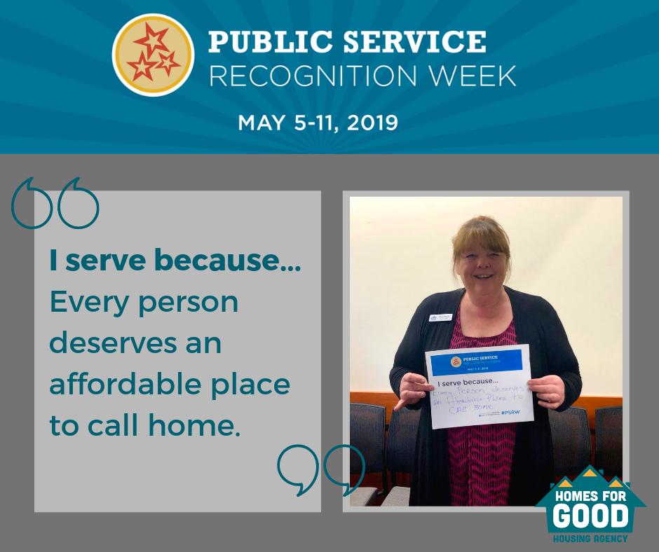 Homes4GoodHA's tweet photo. We would like to recognize Char for her service. Char is one of our residents, and the appointed Board Chair on the Homes for Good Board of Commissioners. #PSRWeek https://t.co/MpVtfIq3QC
