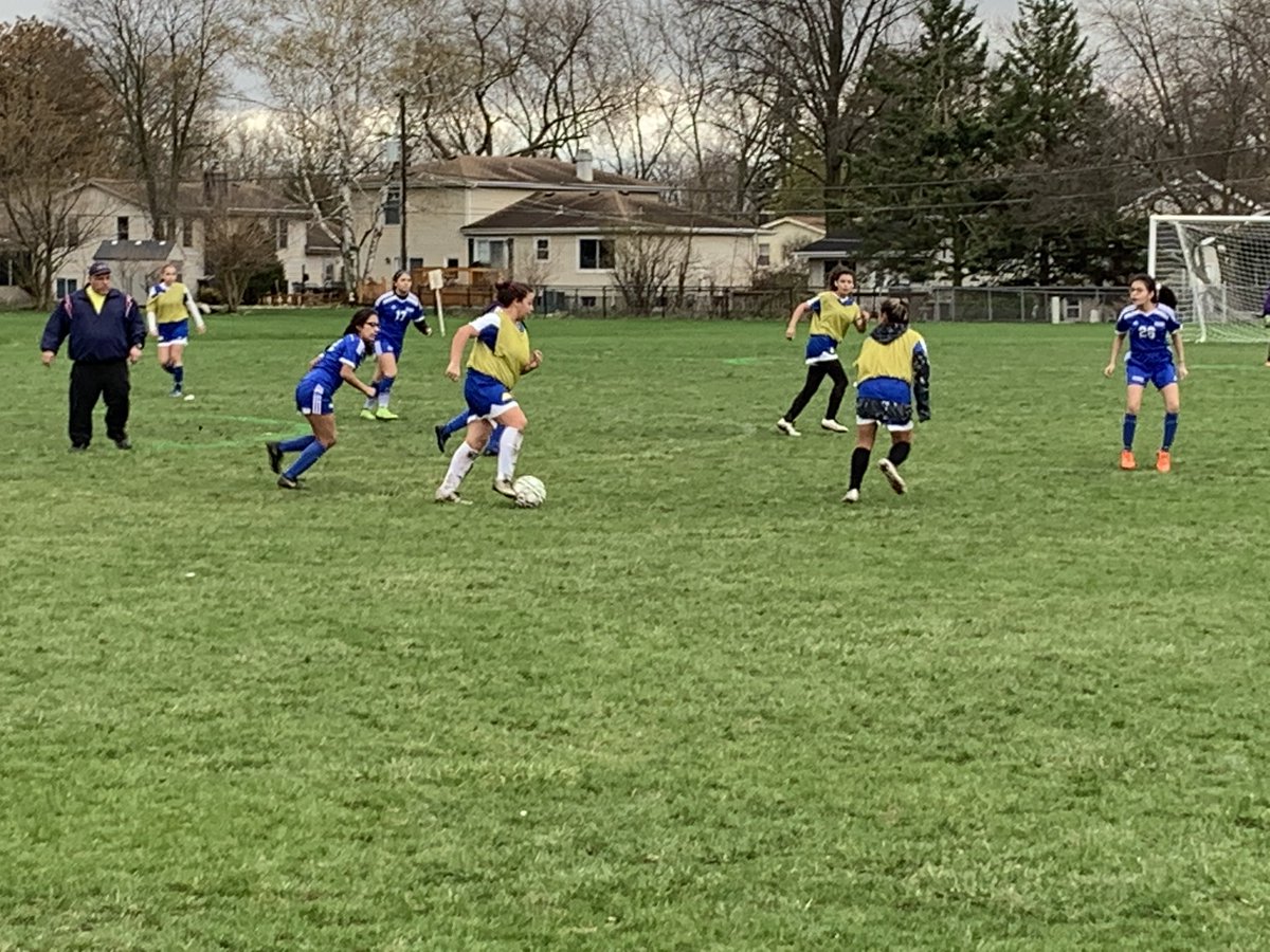 It was a chilly one tonight for girls soccer against Leman