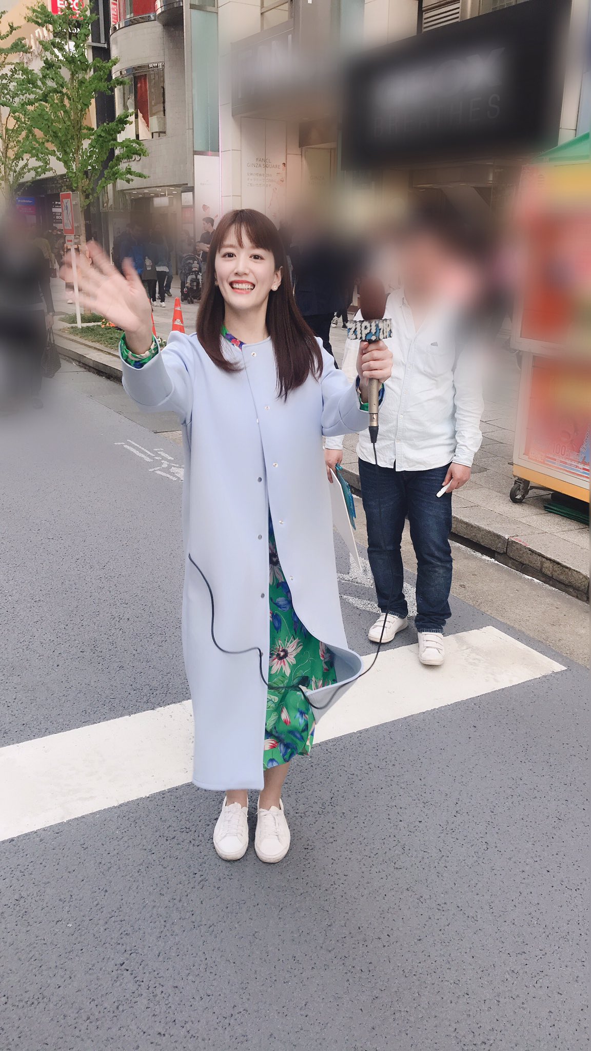 夕霧らい No Twitter 今日も可愛かったなぁ 皆様もご覧になられましたか 手を振って来てくれた姿がまた可愛い この日 少しだけど立ち話が出来て 嬉しかったぁ 早起きして花乃ちゃんみて 元気出たから 今日も頑張るぞーっ 銀座ホコ天 にて 癒し系女子