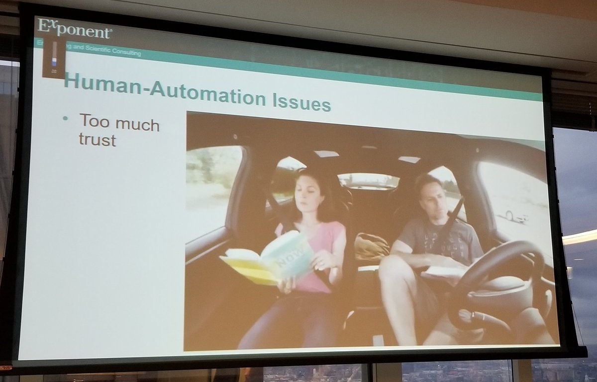 DennisCGarcia's tweet photo. Be super careful of #OverTrust with #AutonomousVehicles. Here are a few representative examples via #IPLAC Young Lawyers Committee event @McAndrewsIP in #Chicago.

#DriverlessVehicles
#ArtificialIntelligence 
#AI https://t.co/QjLLxzBcPi