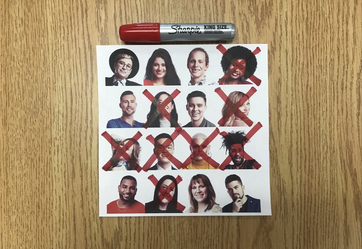 arisacox's tweet photo. Is this the earliest we've hit a BINGO??? My #redsharpie doesn't care. It's itching for one more β tonight πππ #BBCAN7 @BigBrotherCA @GlobalTV https://t.co/FOZQ4g27Zd