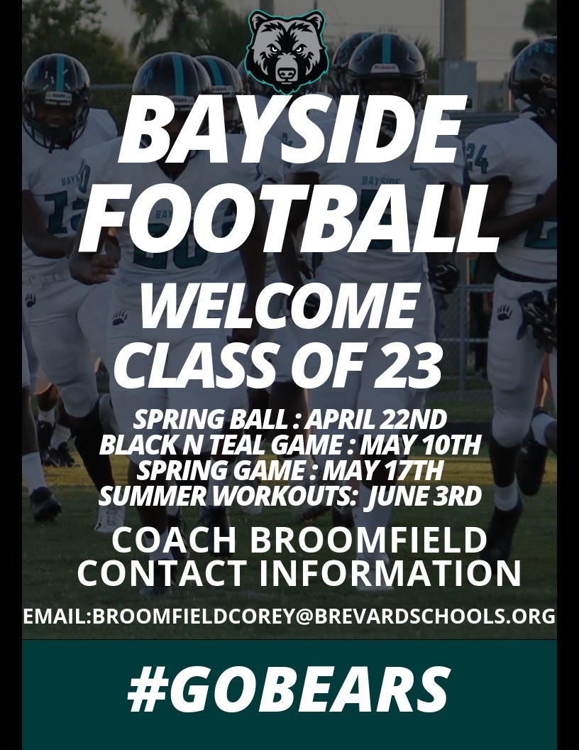 BaysideBears1's tweet photo. #The #BabyBears got a taste of #BaysideFootball tonight for the #FreshmenExperience! #Beardown #Bearwitness #DDD https://t.co/amhdYx7Xey