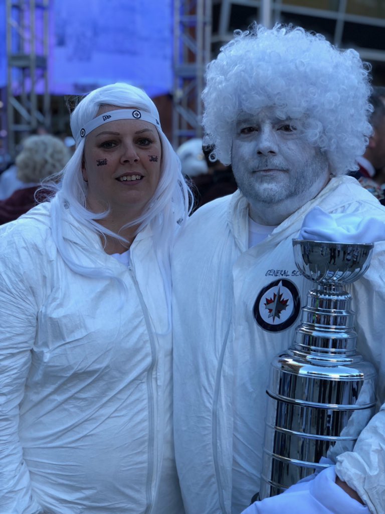 NHLJets's tweet photo. The #WPGWhiteout has ARRIVED! https://t.co/B2U6wbuD1S