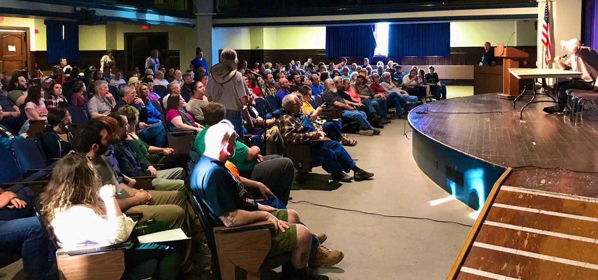 Great crowd (and balcony!) of people coming out in Clarion County to discuss adult-use marijuana.  
No. 43 is in the books.  🥰.  
See you Monday, DelCo!  🥳