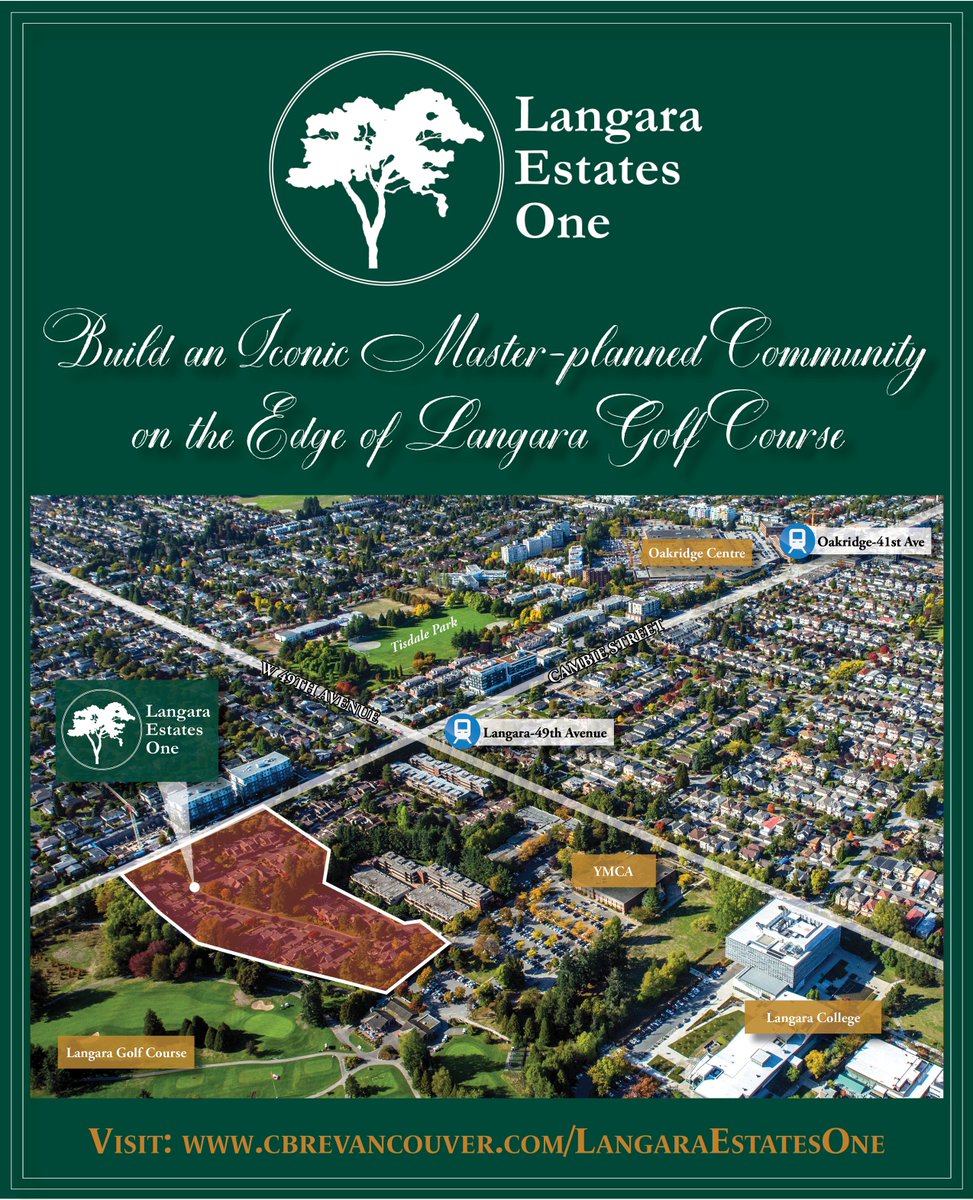 LCoulsonCRE's tweet photo. Attention #Developers! Langara Estates One is a trophy 5.3 acre site in #Vancouver; opportunity to build a master-planned community w/ unobstructed view potential, overlooking #Langara Golf Course. visit https://t.co/gtx508iw6I for more info! #development #stratawindup #cbre #cre https://t.co/kLp1Hj3Xr7