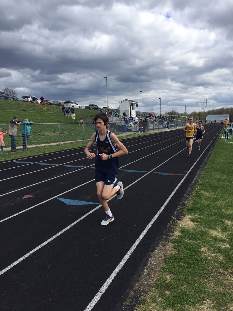 MrsGoeglein's tweet photo. Little wind won’t stop us from some PR’s! Great work 🦅! @EaglesTrack8 https://t.co/eaM6ZdKTYD