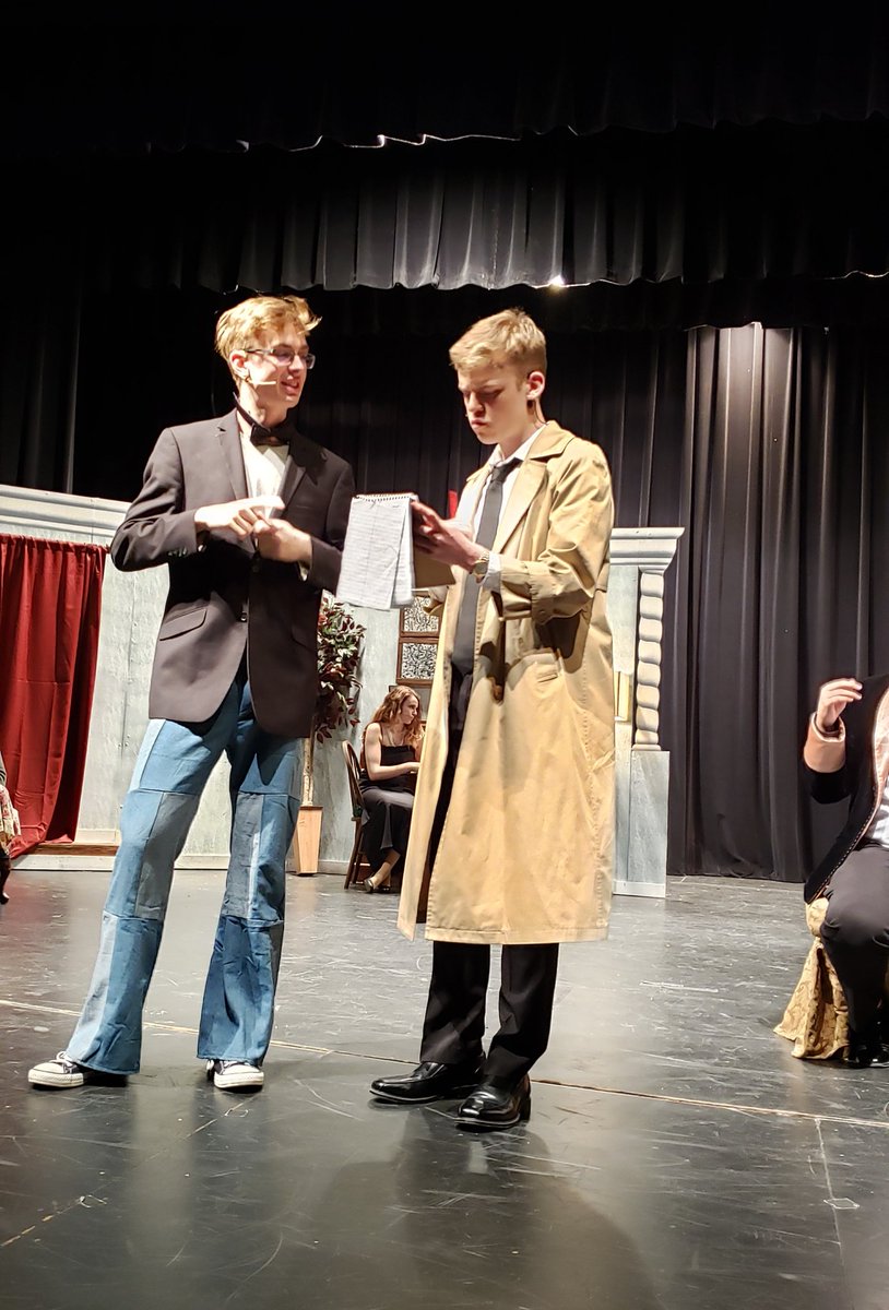 MNHSDrama's tweet photo. Rehearsal pics of the MNHS Spring Play! 1 week away! @MNHSActivities @Brian_Begley66 @MillardNorthHS https://t.co/yDHYHXuiZT