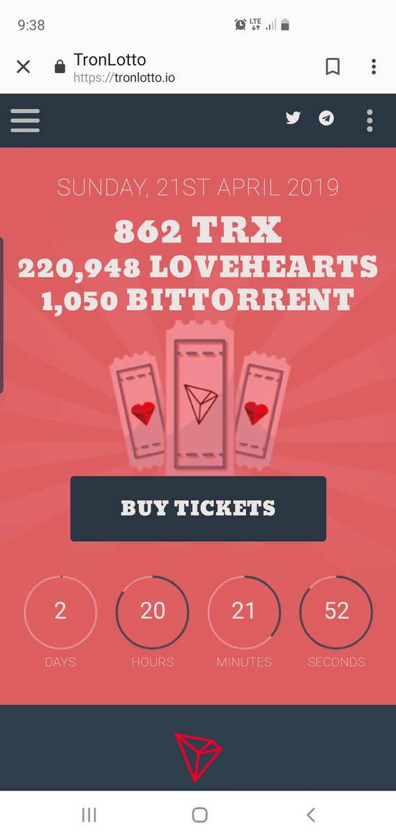 TronLotto's tweet photo. Happy Easter Long Weekend. Why not get lucky for Easter?? 
#TRX, #BTT and #LoveHearts lotteries 
Enter at https://t.co/ygBvFguZan via @TronWalletMe , @Mathwallet or @GoSeedit and Robominer here and on Telegram. https://t.co/2F1XFtSRdK